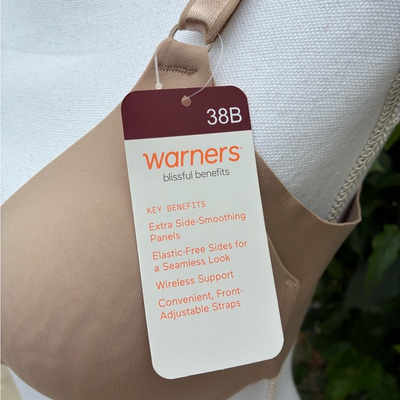 Warner's Blissful Benefits Bra Nude Size 36B NWT - Picture 5 of 6